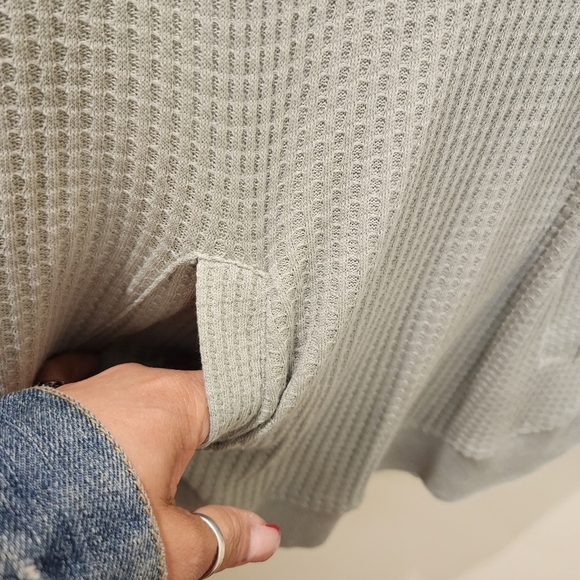 Marc New York Olive Light Weight Pullover Hooded Sweatshirt size S - Picture 8 of 10